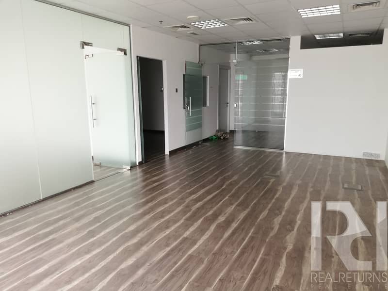 Fitted with full glass partitions of for rent ll close to the metro