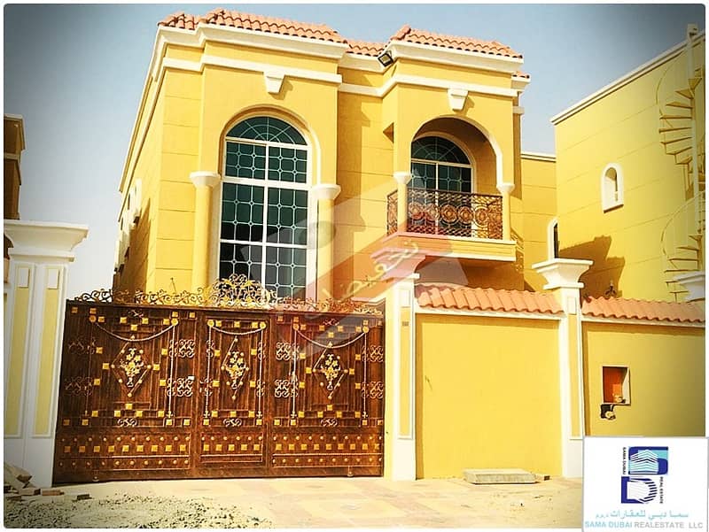 Own a villa for sale in Ajman, with bank financing