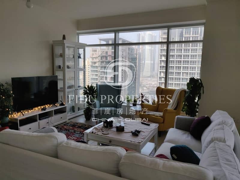 High floor Open View one bed with fitted kitchen