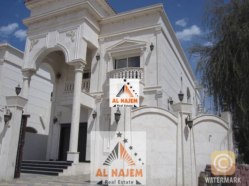 Marvelous brand new Villa . Luxurious Villa Classic Design ,Very Good Finish and price, hot deal New Villa For Sale In Ajman . Special villa 5 bedroom stone modern villa big built up area Save