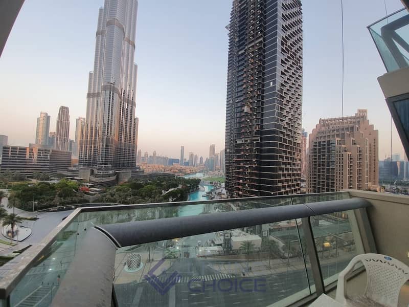 Unobstructed Views of Burj Khalifa | 2 Balconies