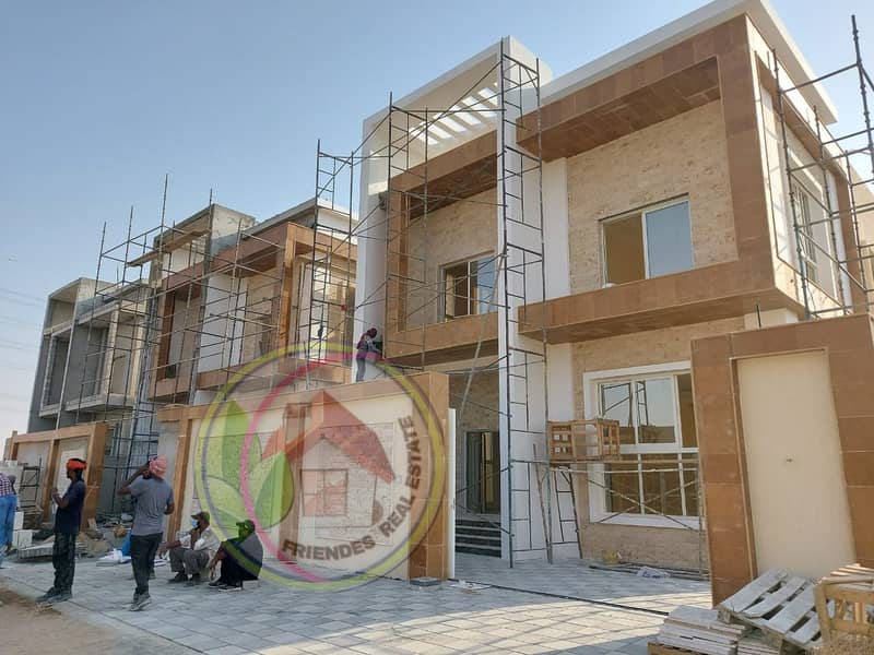 Villa for sale new first inhabitant with air conditioning personal finishing and one of the most luxurious villas in the Emirate of Ajman corner villa on my street