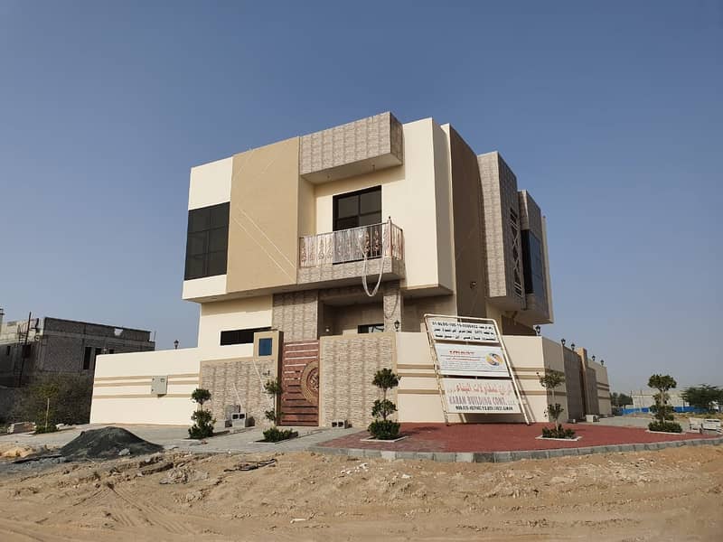 Villa for sale in The Emirate of Ajman Area Al-Haliu 2 The first inhabitant 3,000 square feet @@@