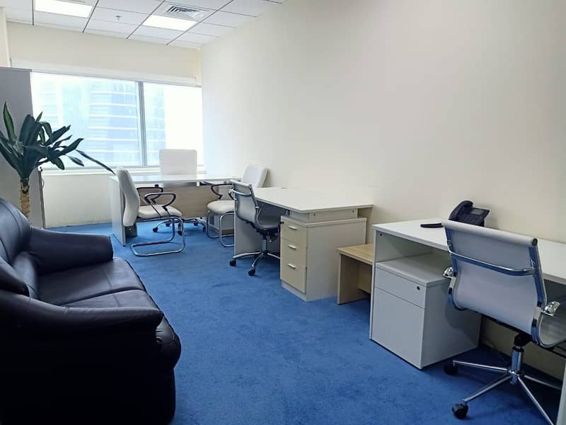 Cheapest Furnished offices for rent |13 Months Contract with No Commission