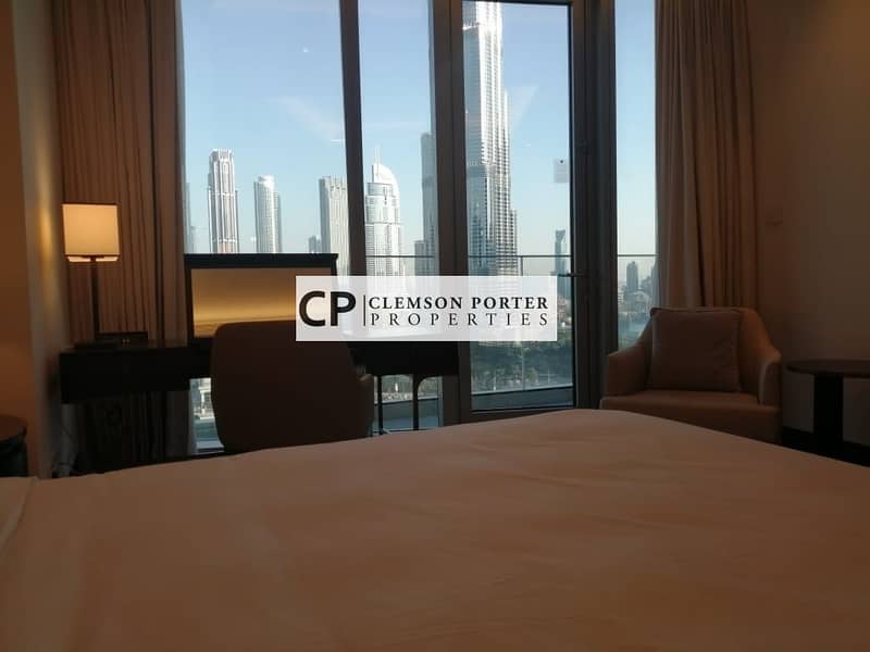 Luxury Fully Furnished 2 bed l Burj Khalifa View