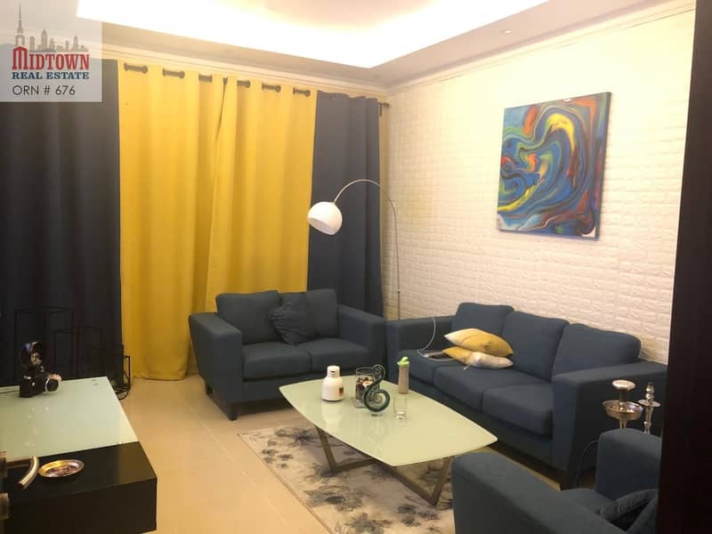 FULLY FURNISHED | UPGRADED 2 BEDROOM | AL JAWZAA | WARSAN 4 @ 4000 MONTHLY
