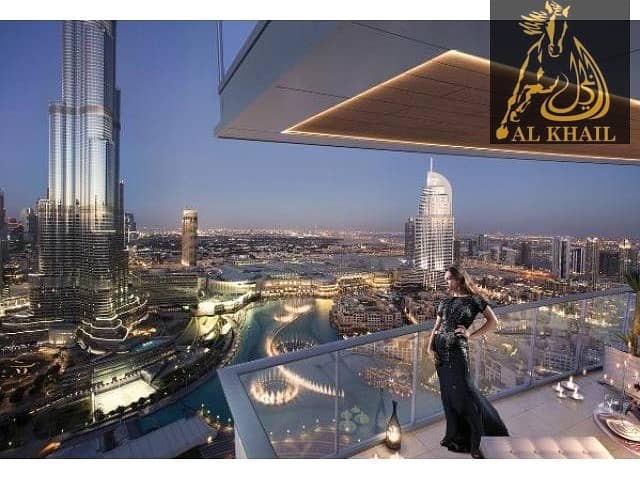 Luxury 2 BR With Large Balcony Burj Khalifa View