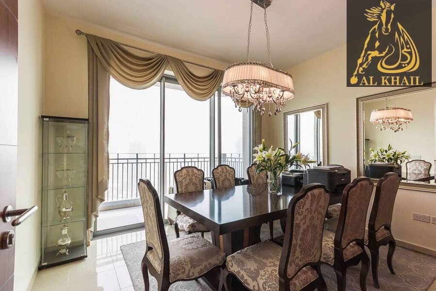 Furnished Alluring 3BR in Downtown Burj Khalifa View Prime Location