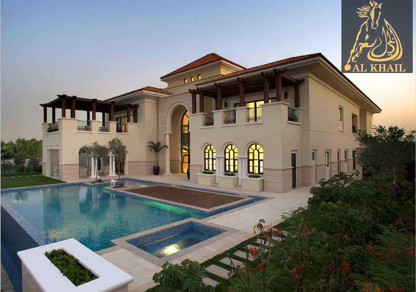 Move In Now in Glamorous 7BR Modern Arabic Mansions in District One