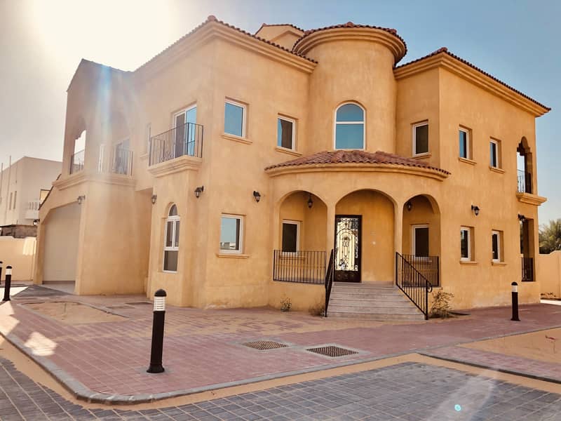 Modern Style Villa in Compound | 5 Bedrooms Hall Maid room Villa | AED 155k @ MBZ CITY