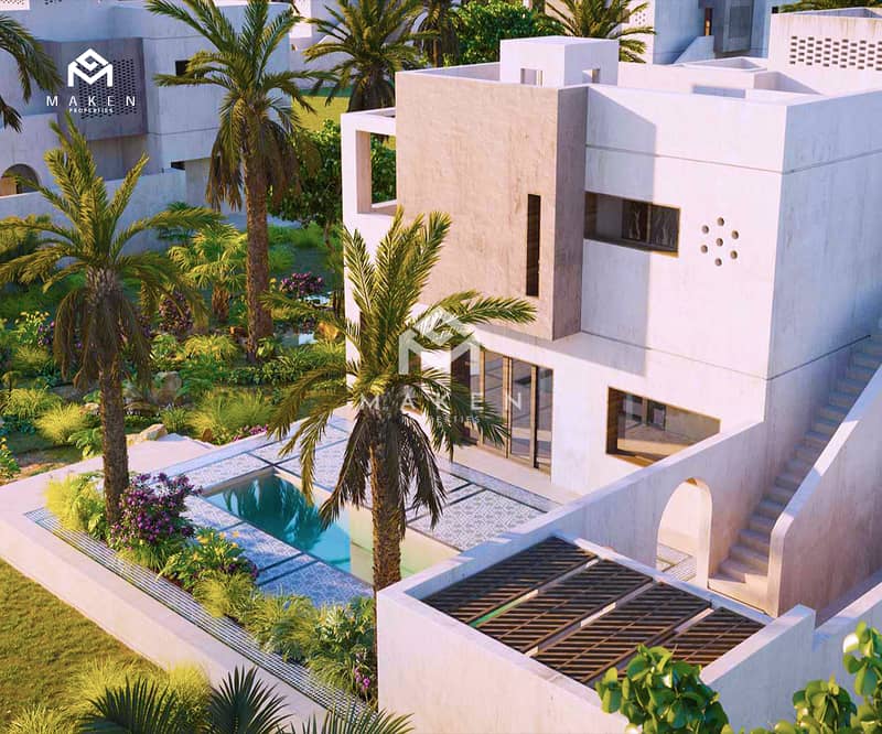 Owns a villa inside a nature reserve on The Emirates coast with a 3% contract payment and installment up to 8 years