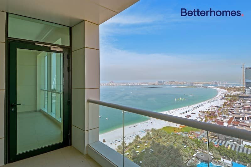 1 BR | Sea View | Unfurnished | Al Bateen