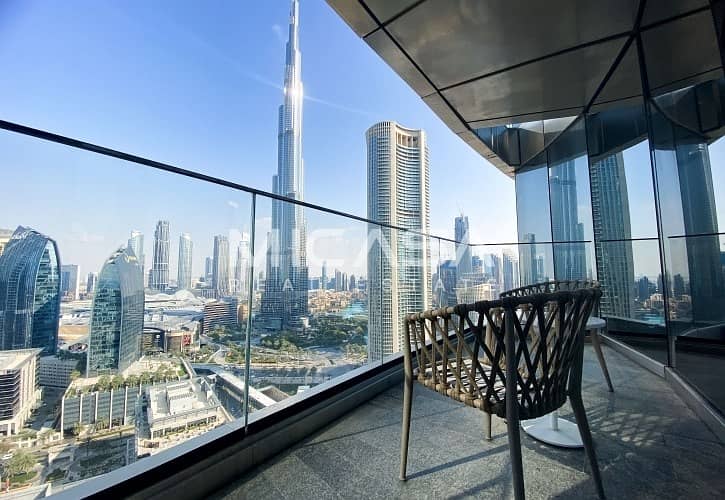 High Floor ||  Serviced || Burj & Fountain view || View now