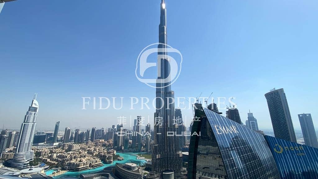 Fully Furnished 2 BR with Full Burj Khalifa View