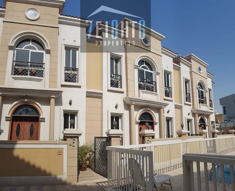 Outstanding quality: 3 b/r semi-indep villa + maids room + sharing swimming pool + large landscaped garden Outstanding quality: 3 b/r semi-indep villa + maids room + sharing swimming pool + large landscaped garden
