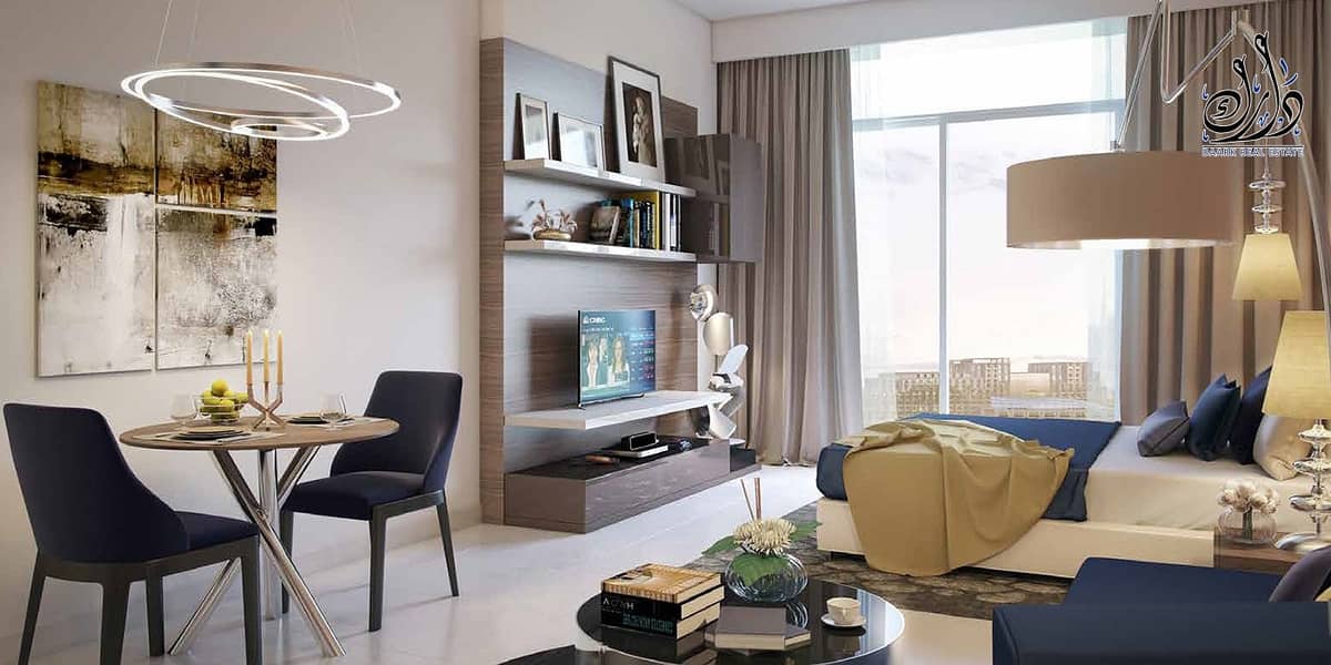 Luxury golf-facing apartments from AED 449 Luxury golf-facing apartments from AED 449