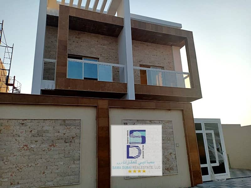 Without commission and the price is negotiable, villa for sale, first inhabitant, opposite to Al Helio 2 _ Ajman, directly, at an attractive price, good finishing