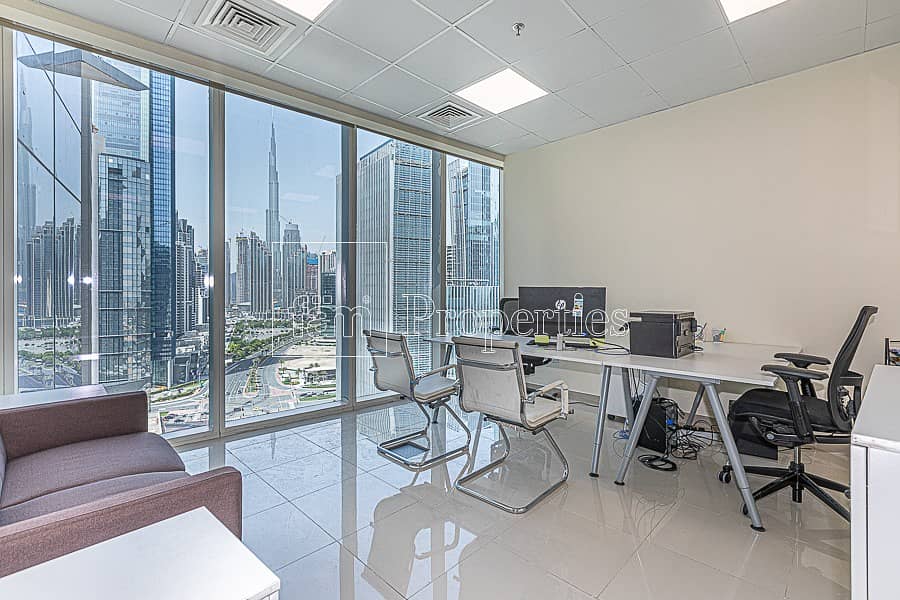 Fully Fitted Office | Burj Khalifa View | Park Lane
