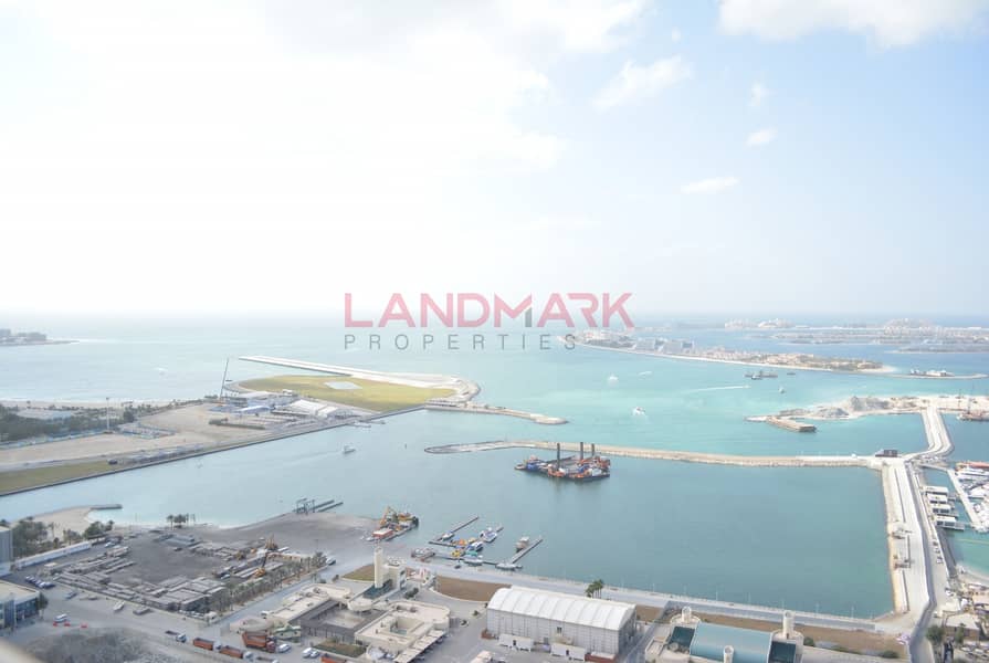 Full Sea VIEW | Huge 1 BR w Balcony with White Goods | Dubai Marina