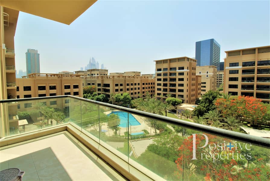 Huge layout | pool view | 2 big balconies