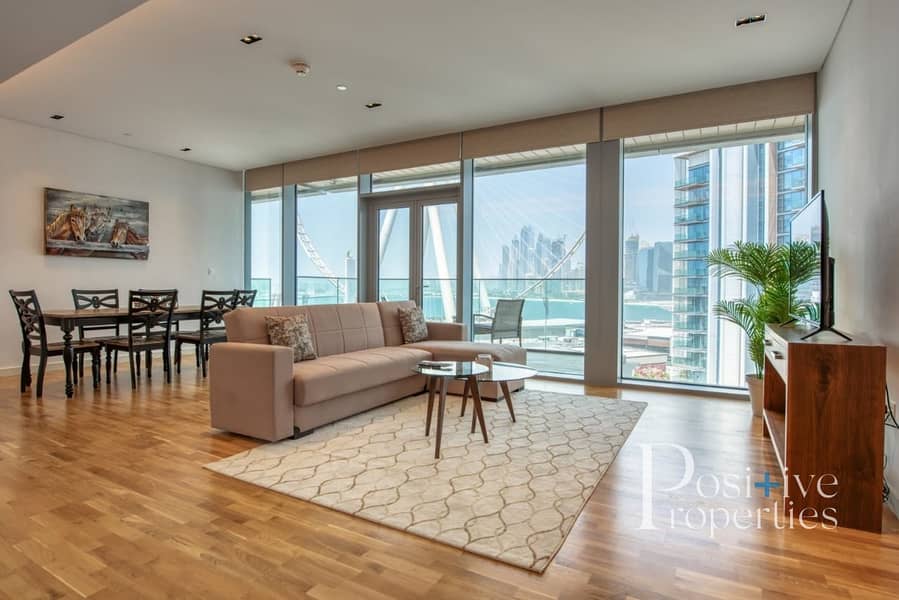Fully Furnished / JBR & Wheel View / Spacious