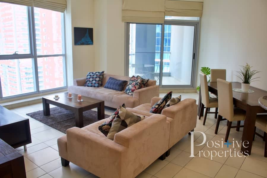 Marina View | 2BR | 1258.42 sq.ft | Furnished