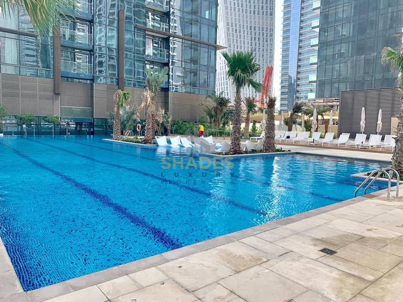 Chiller Free| 2 BedRoom with Pool View| Marina Gate 1
