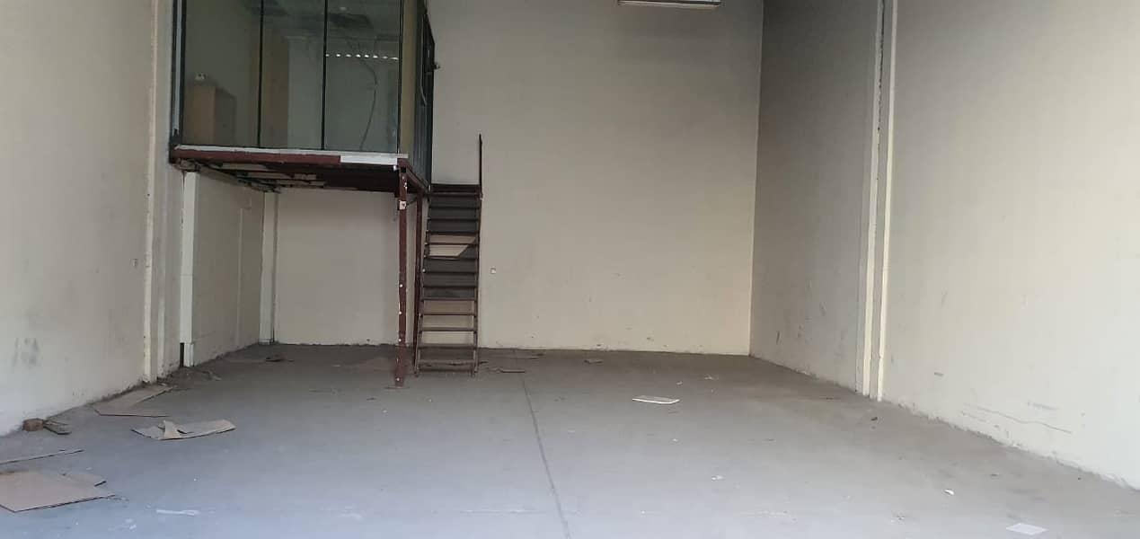 1600 square feet Warehouse with built in mezzanine office in Industrial area 7, Sharjah