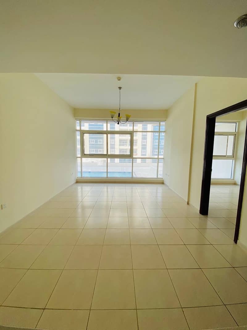 MH- 32K IN 4 CHEQS, 1 BEDROOM FOR RENT IN SPORTS CITY , ROYAL RESIDENCE 1, ON LOWER FLOOR