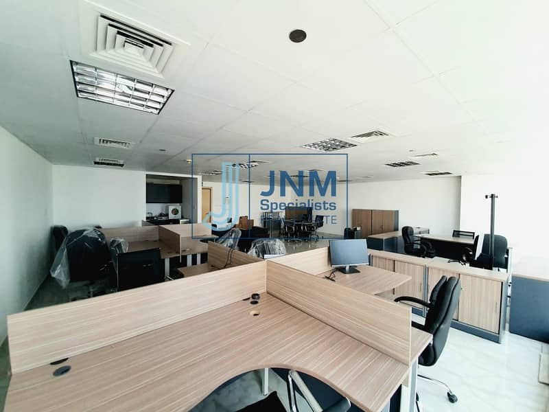 Fitted &Furnished Office | Low Floor | Lake View