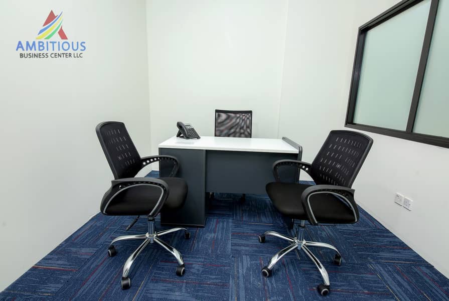 AFFORDABLE BRAND NEW OFFICES Fully Furnished ,close to the Metro and FREE WI FI, DEWA , AC etc