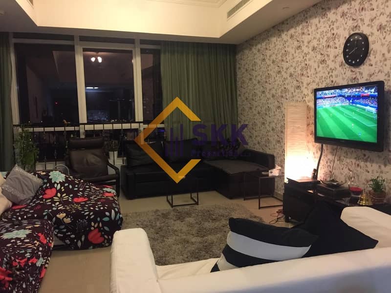 Fully Furnished 2BR plus Maid Apt with Nice View