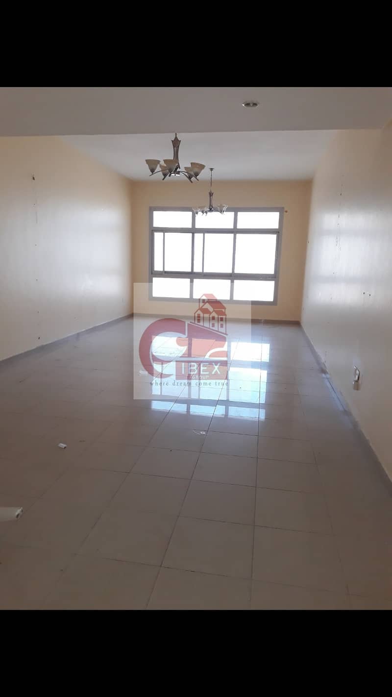 Chiller+1 month+covered parking free 3bhk with Maid Room+4bathrooms+Balcony+wardrobes+gym+pool just in 52k in Al nahda s