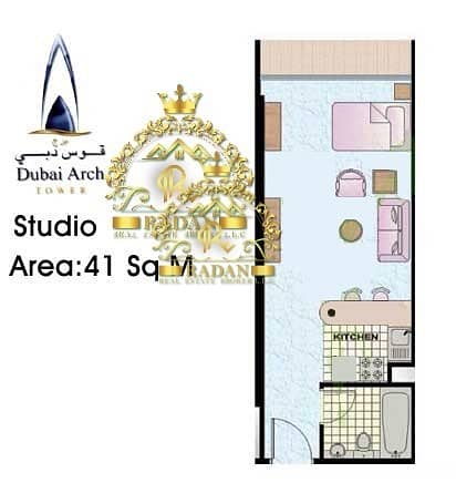 20 Studio Apartment I Amazing View I Dubai Arch Tower