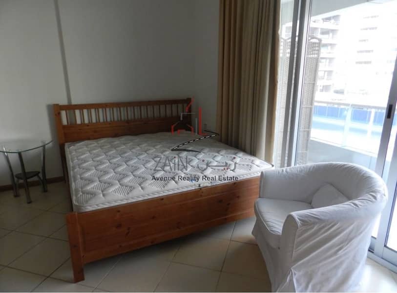 Bright Furnished 1BR Apt | Balcony | Chiller /Gas Free | MD2