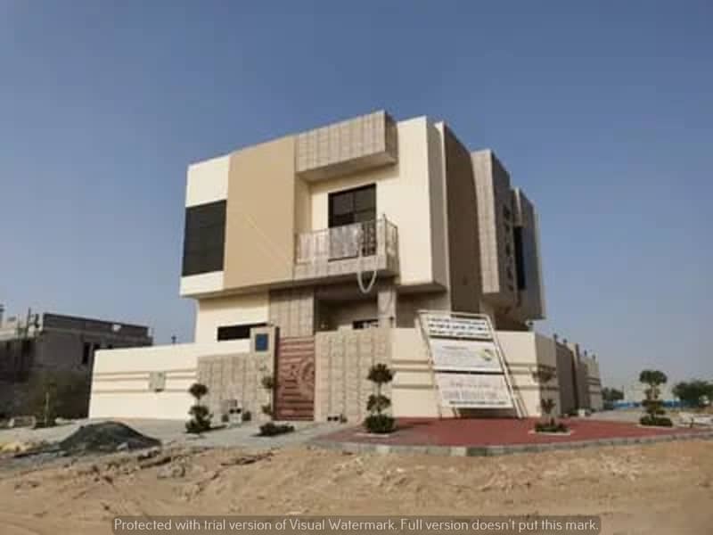 Directly from the owner and with large banking facilities Villa for sale in design palaces near the asphalt street directly Own free life for all nationalities near Mohamed bin Zayed Street and all schools and services