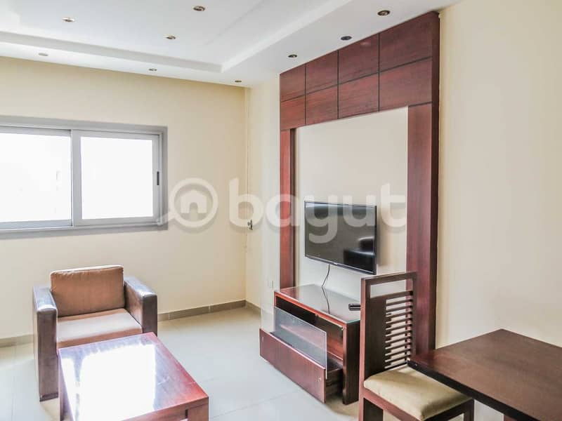 14 Fully Furnished 1B/R For 32k in Al Nahda . . 1Month FREE. No Commission. . FREE Parking & Wifi