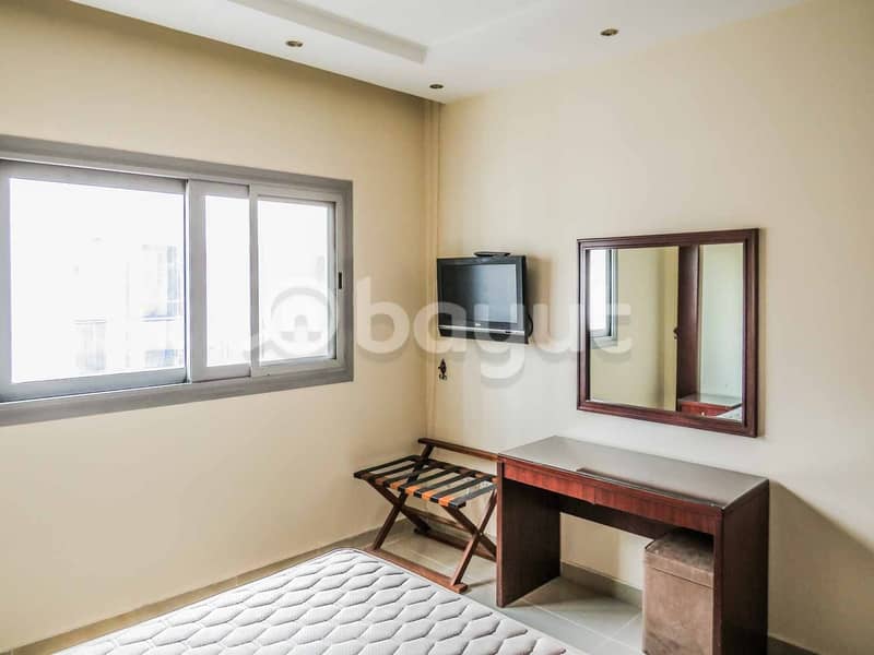 16 Fully Furnished 1B/R For 32k in Al Nahda . . 1Month FREE. No Commission. . FREE Parking & Wifi