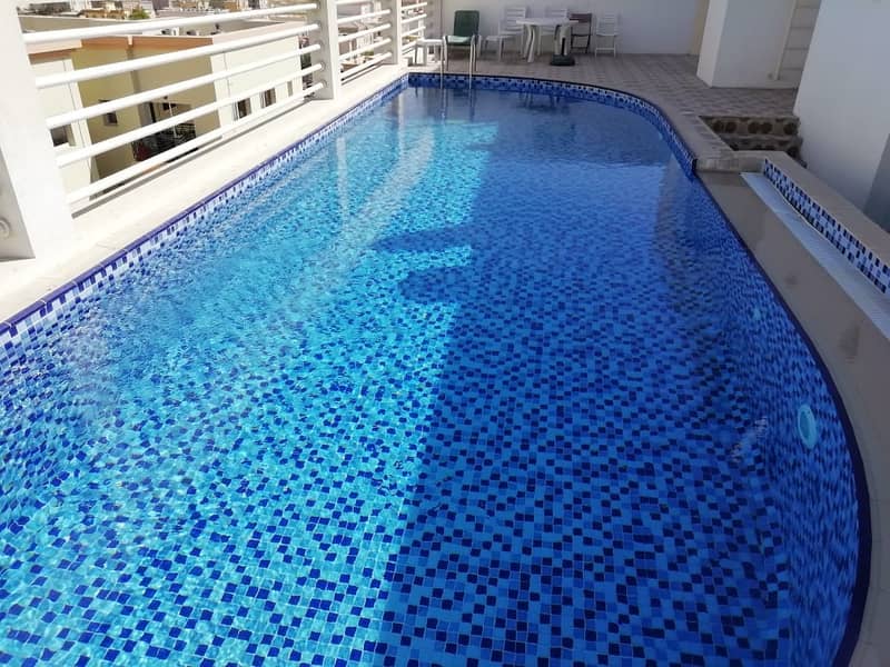 6 CHEQUES   3 BEDROOM+GYM+POOL+FREE PARKING+BALCONY WARQA 66K