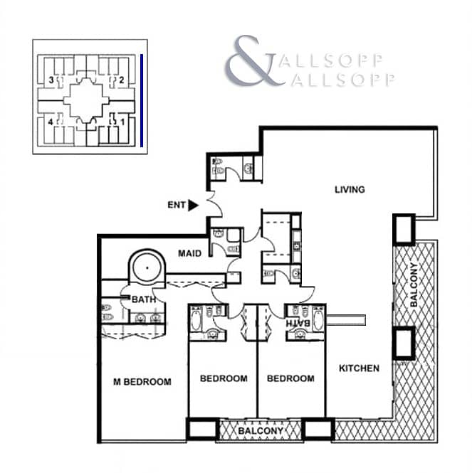 19 Upgraded Layout | Full Sea | 3 Bed + Maid