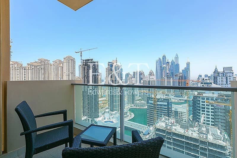 Exclusive Fully Furnished|High Floor|Full Marina View