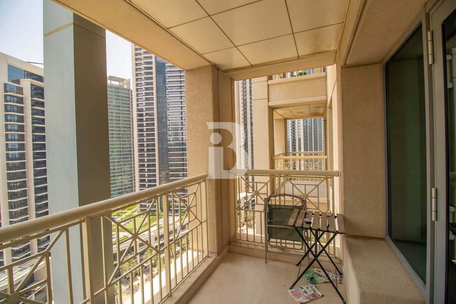 HIGH FLOOR FULLY FURNISHED STUDIO WITH BOULEVARD VIEW