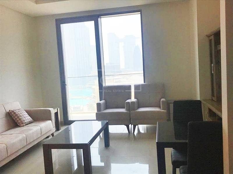 Full Burj and Fountain View | Fully Furnished | 1 Bed