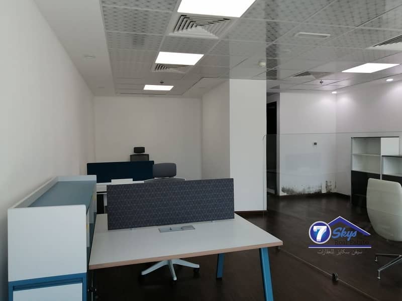 Fitted | Unfurnished Office with Lake View only 42k