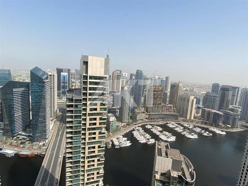 110 K / Upgraded / Fully Furnished / JBR / Canal View / Next to The Metro Station / 2 Chqs