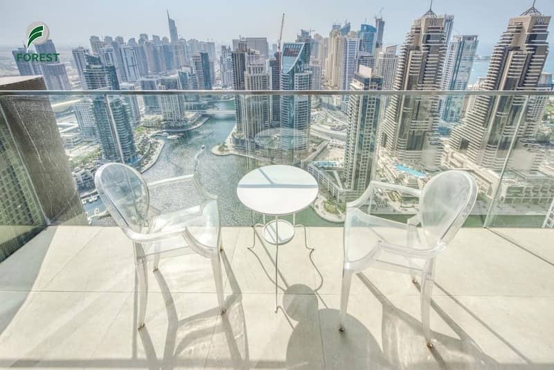 10 Fully Furnished | 1BR | High floor | Marina View