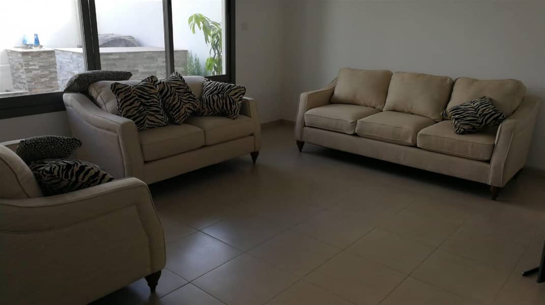 Type 2. 3BR + MR TH in Zahra. Furnished. Landscaped. B2B