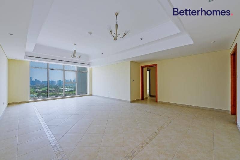 Golf Course View | High Floor | Unfurnished | Large Unit