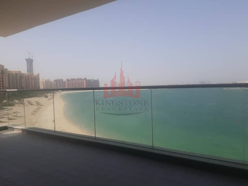 Amazing  Beach sea view 2 bedroom+maid for rent