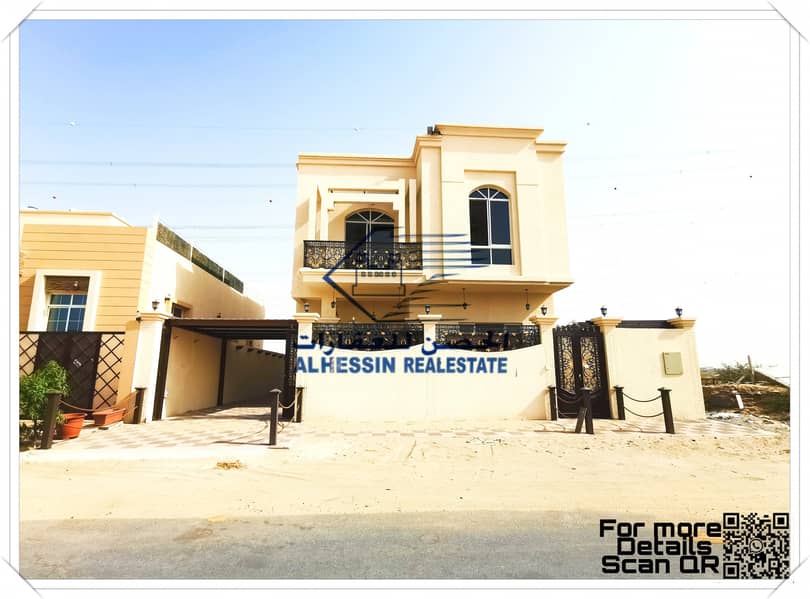 Modern villa for sale direct on the road nice finishing in ajman